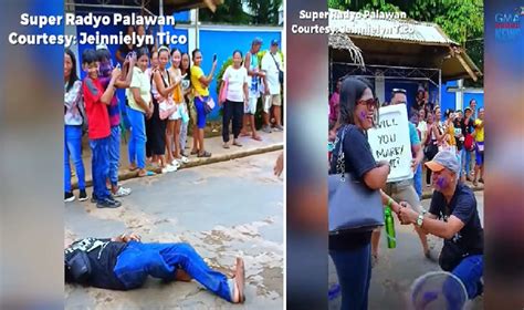 Pulis na hinimatay sa parada, biglang bangon sabay alok ng .